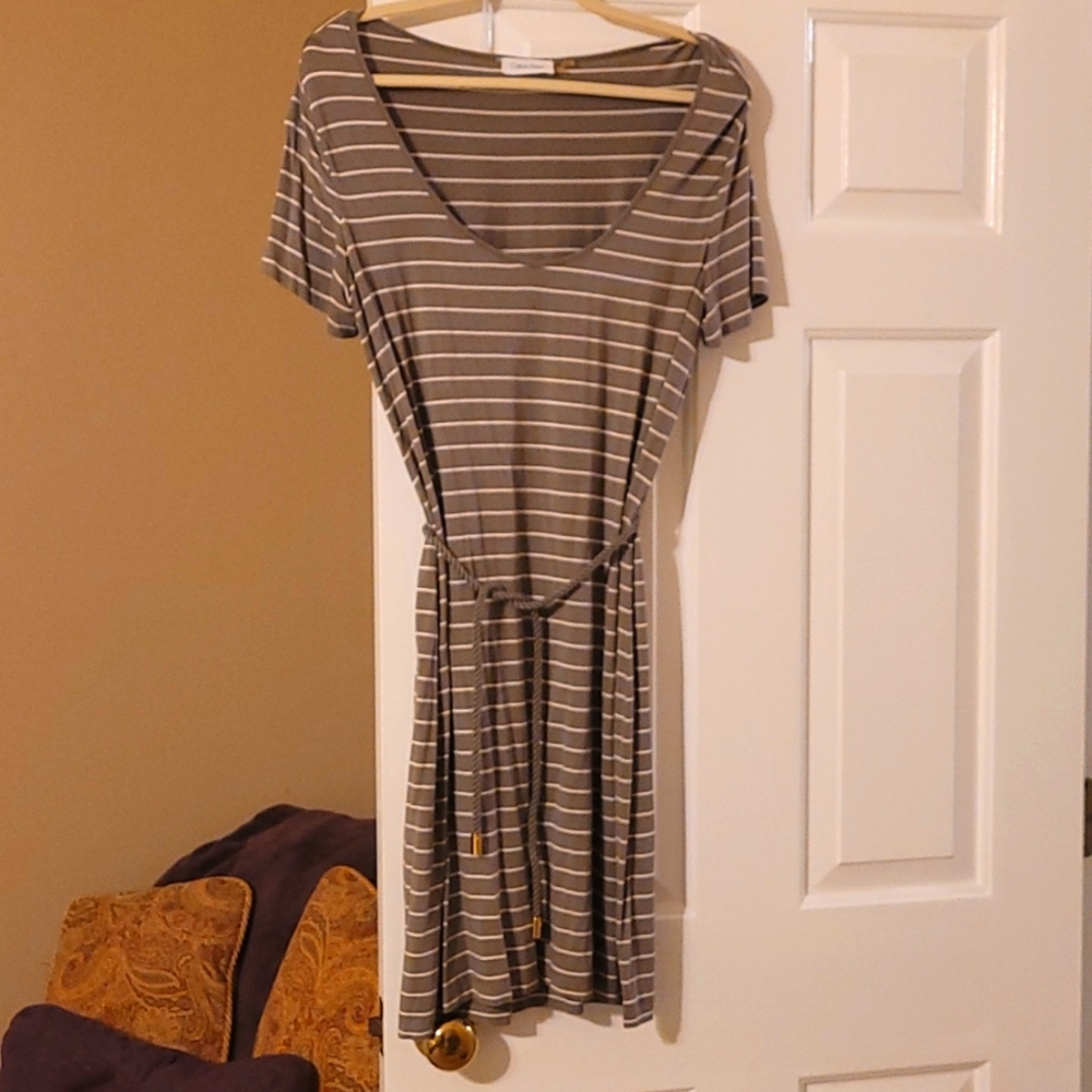 Calvin Klein rope belt dress